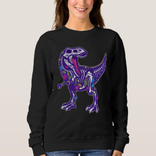 Sugar Skull Dinosaur Calavera Dia de Los Muertos H Trui