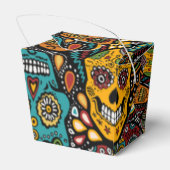 SUGAR SKULL Favor Box Halloween Bedankdoosjes (Achterkant)
