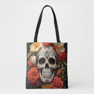 Sugar Skull Floral Tas