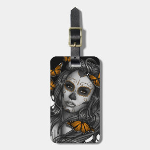 Sugar Skull Girl Bagagelabel
