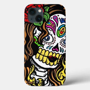 Sugar Skull Girl iPhone 13 Hoesje