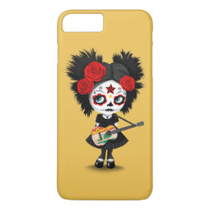 Sugar Skull Girl die PEI-vlag speelt iPhone 8 Plus / 7 Plus Hoesje