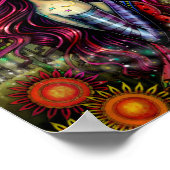 Sugar Skull Girl Fantasy Art van Molly Harrison Poster (Hoek)