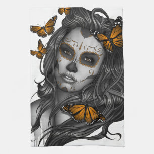 Sugar Skull Girl Theedoek