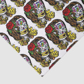 Sugar Skull Girl Tissuepapier (Detail)