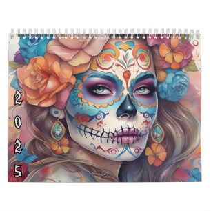 Sugar Skull Girls 2025 Dia de los Muertos Kalender