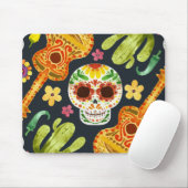 Sugar Skull & Gitaren Dia de Muertos | Muismat (Met muis)