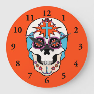 Sugar Skull Graphic Grote Klok