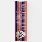 Sugar Skull Halloween Costume Party Spandoek (Verticaal)