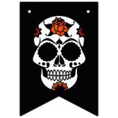 Sugar Skull Halloween Party Bunting Banner (Eerste vlag)