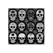  Sugar Skull Ink Stamp Day of the Dead Rubberstempel (Afrduk)