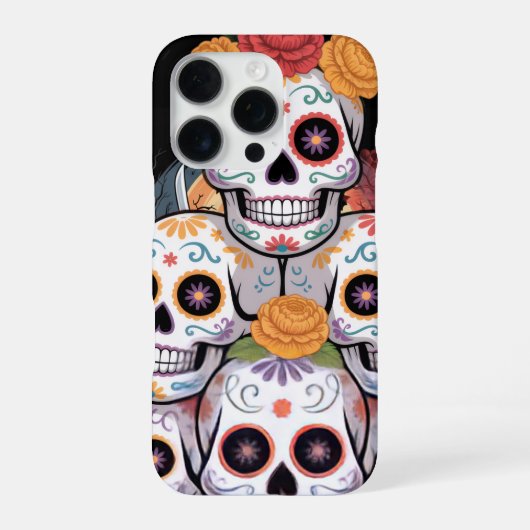 Sugar Skull iPhone Case iPhone Hoesje (Achterkant)