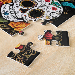 Sugar Skull Jigsaw Puzzle – Día de Muertos Gift Legpuzzel
