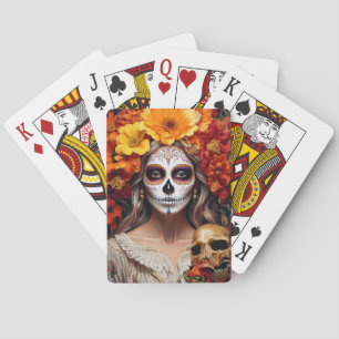 Sugar Skull Lady Klassieke speelkaarten