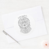 Sugar Skull Matte Color Yself Stickers (Enveloppe)