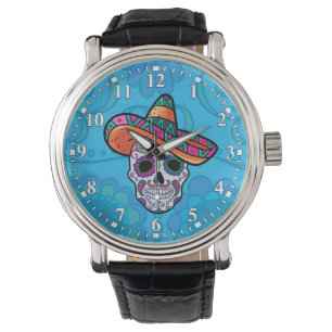 Sugar Skull Mexicaans Pet horloge