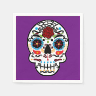 Sugar Skull Mexicaans Spaans Skeleton Party Servet