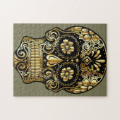 Sugar Skull Mexicaanse dag van de dode culturele k Legpuzzel (Horizontaal)