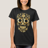 Sugar Skull Mexicaanse dag van de dode culturele k T-shirt (Voorkant)