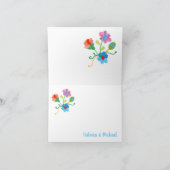 Sugar Skull Mexicaanse Fiesta dank je briefkaarten (Binnen)