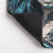 Sugar Skull no 8 blue Muismat (Hoek)