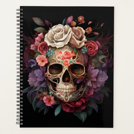 Sugar Skull Notitieboek, Skull Journal, Planner (Voorkant)