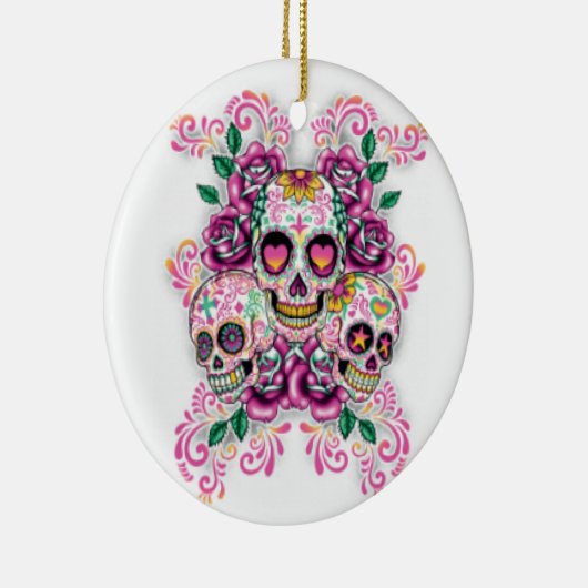 Sugar Skull Ornament (Rechts)