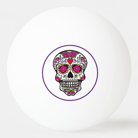 SUGAR SKULL Ping Pong Ball (Voorkant)
