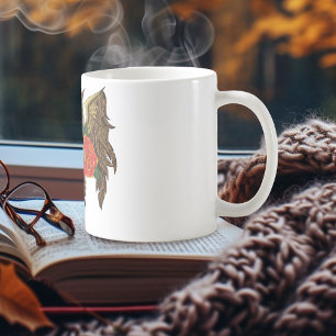 Sugar Skull Red Owl Koffiemok