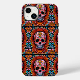  Sugar Skull Retro Dag van de Doden Case-Mate iPhone 14 Plus Hoesje