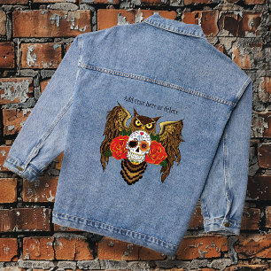 Sugar Skull Rozen Uil Denim Jacket