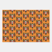 Sugar Skull Rozen Uil Inpakpapier Vel (Voorkant 3)