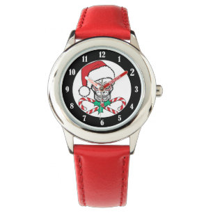 Sugar Skull Santa Horloge