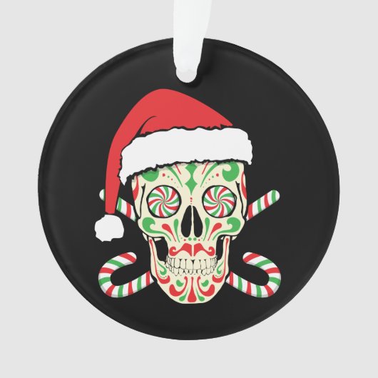 Sugar Skull Santa Ornament (voorkant)