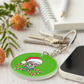 Sugar Skull Santa Sleutelhanger (Voorkant Rechts)