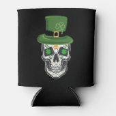 Sugar Skull St Patrick Day Leprechaun Shamrock Blikjeskoeler (Voorkant)