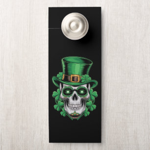 Sugar Skull St Patrick Day Lucky Shamrock