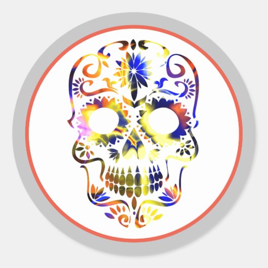 SUGAR SKULL STICKERS (Voorkant)