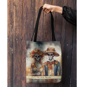 Sugar Skull Sweetheart, op maat Draagtas