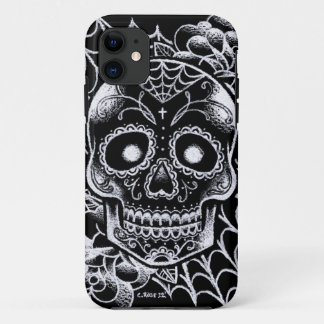 Sugar Skull Tattoo Flash iPhone 11 Hoesje
