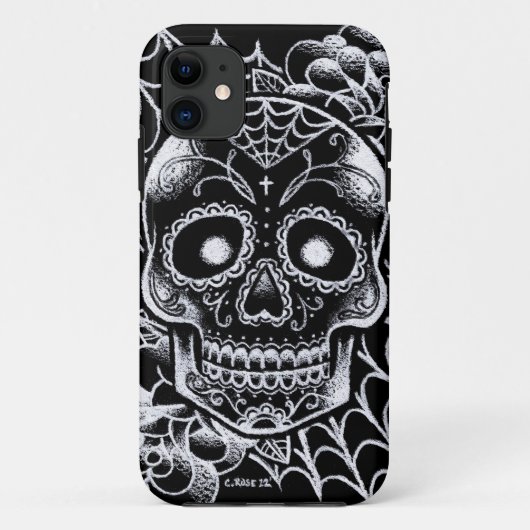 Sugar Skull Tattoo Flash Case-Mate iPhone Case (Achterkant)