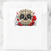 Sugar Skull - Tattoo ontwerp Rechthoekige Sticker (Tas)