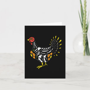 Sugar Skull Turkey Thanksgiving Dag van de Kaart