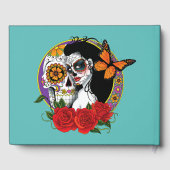 Sugar Skulls Art Nouveau Gastenboek (Achterkant)