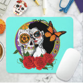 Sugar Skulls Art Nouveau Muismat