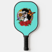 Sugar Skulls Art Nouveau Pickleball Paddle (Voorkant)