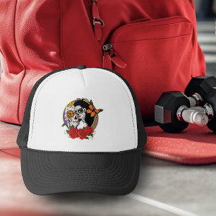 Sugar Skulls Art Nouveau Trucker Pet