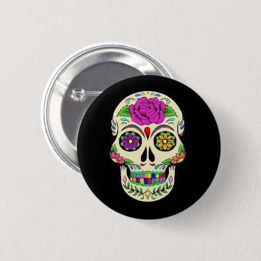 Sugar Skulls Button (Voorkant /achterkant)