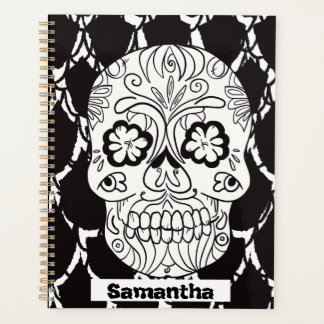 Sugar Skulls Day of the Dead Lattice Planner