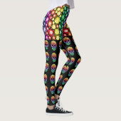 Sugar Skulls Day of the Dead Pop Mode Leggings (Rechts)